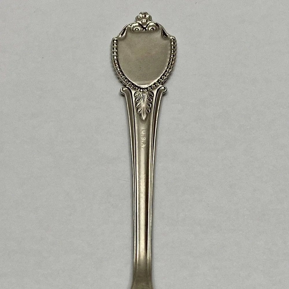 Vintage Texas San Antonio Mission De Padua Souvenir Silver Tone Collectors Spoon